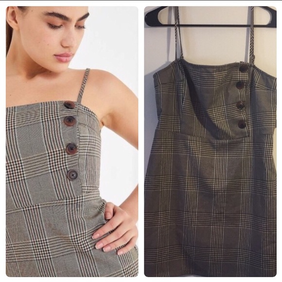 XSOLDX Urban Outfitters Danielle Plaid Mini Dress - Picture 4 of 9